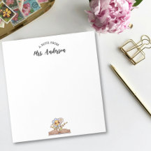 Libro floral retro lindo de vuelta a la escuela