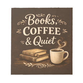Bloc De Notas Libros, Café y Silencio – Amante de Libros de Dark