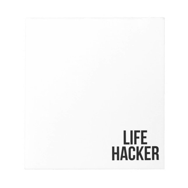 Bloc De Notas Life Hacker (Frente)