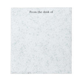 Bloc De Notas Light Gray Speckled Notepad