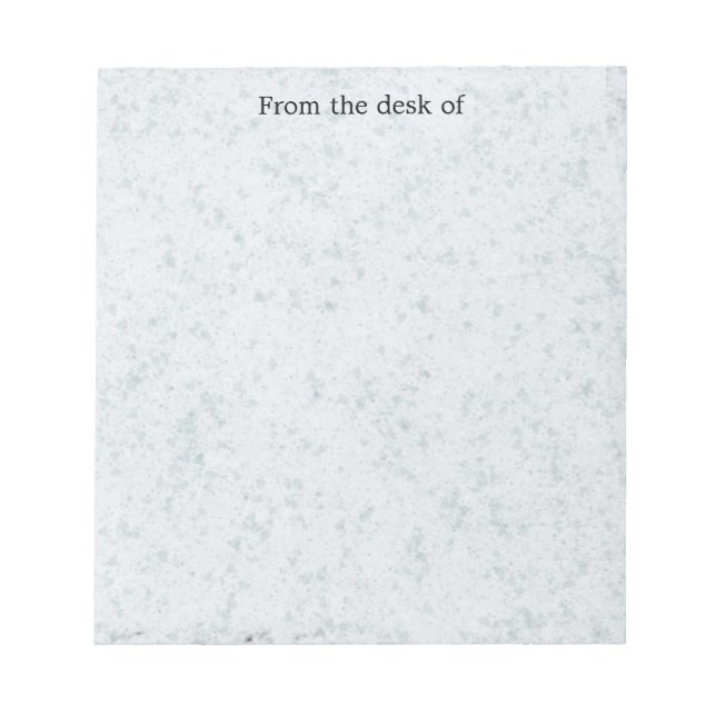 Bloc De Notas Light Gray Speckled Notepad (Frente)