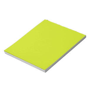 Bloc De Notas Limón amargo (color sólido)