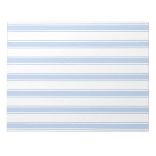 Bloc De Notas Linaje de sobres de tiras de puntas azul y blanco