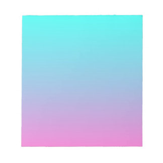 Bloc De Notas linda niñita oscura sirena rosa turquesa agua azul