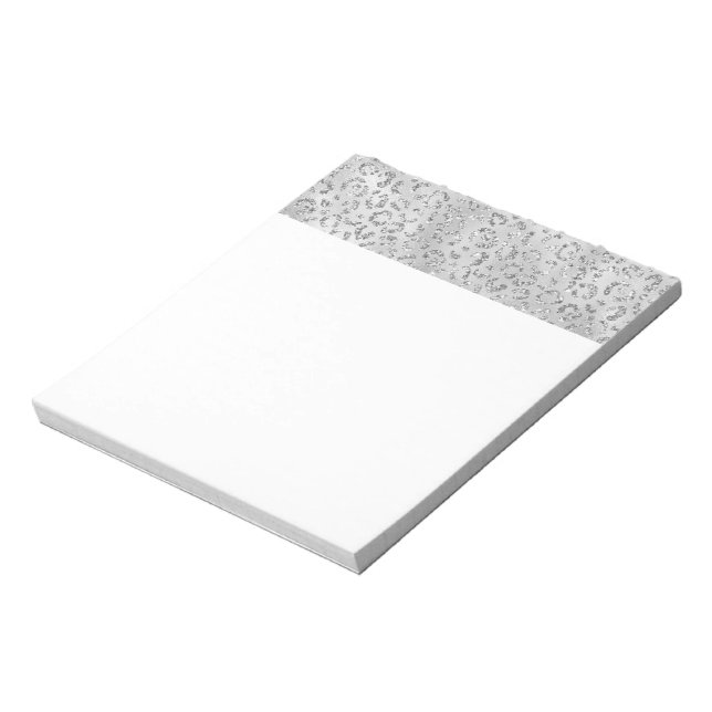 Bloc De Notas Lindo estampado de piel de leopardo guepardo plate (Lado Izquierdo)