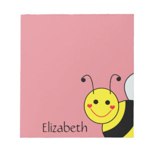 Bloc De Notas Lindo manosee la abeja personalizada