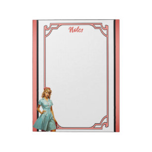 Bloc De Notas Lindo Pinup de Enfermera Nostálgica_ Las Enfermera