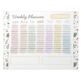 Bloc De Notas Lindo y Divertido Floral Pastel