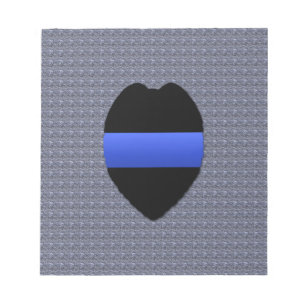 Bloc De Notas Línea Azul delgada