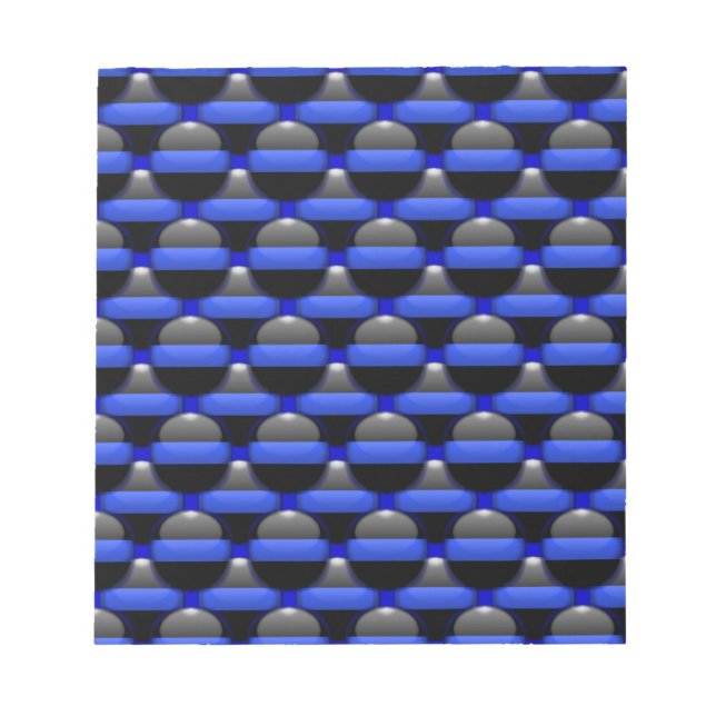 Bloc De Notas Línea Azul delgada (Frente)