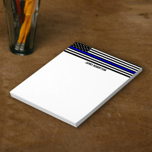Bloc De Notas Línea Azul delgada - Personalizado personalizado d