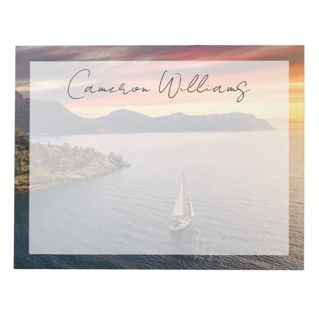 Bloc De Notas Línea costera | Bodrum, Turquía (Frente)