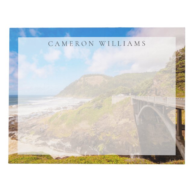 Bloc De Notas Línea costera | Chasme de Cocina, Yates, Oregón (Frente)