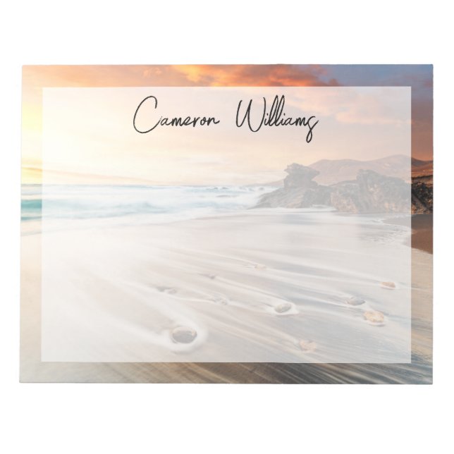 Bloc De Notas Línea costera | Islas Canarias, España (Frente)