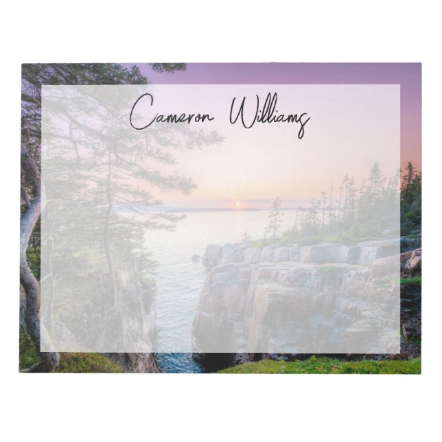 Bloc De Notas Línea costera | Parque nacional Ravens Nest Acadia (Frente)