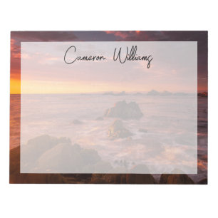 Bloc De Notas Línea costera Sunset Pacific Grove Carmel Califo