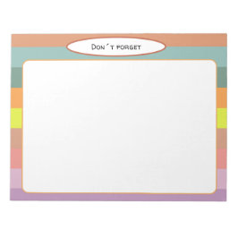 Bloc De Notas Líneas de paisaje estético Notepad