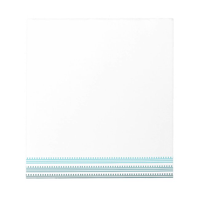 Bloc De Notas Líneas y puntos de Aqua (Frente)