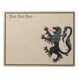 Bloc De Notas Lion Rampant Sable