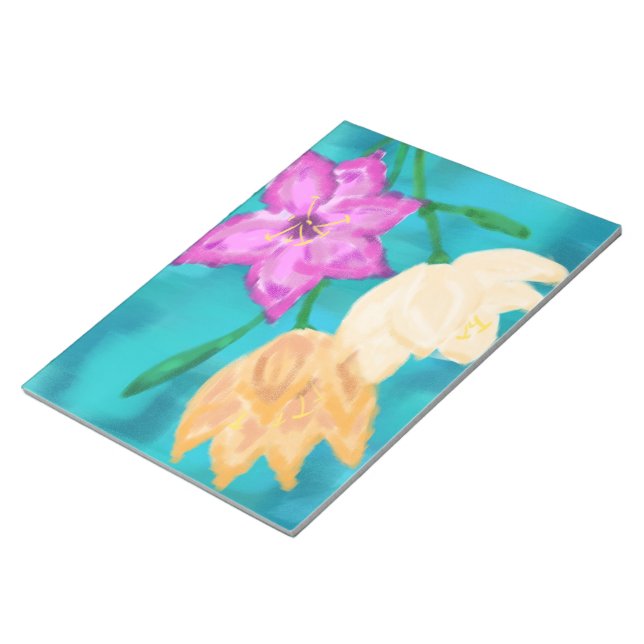 Bloc De Notas lirio (Lado Derecho)