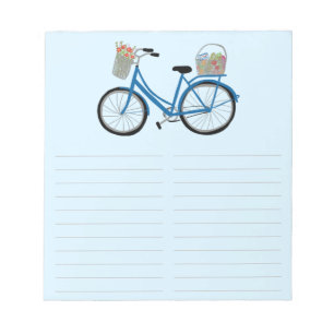 Bloc De Notas Lista de compras de bicicletas en el mercado de lo