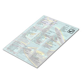 Bloc De Notas Lista de comprobación de paquetes de viaje útil