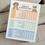 Bloc De Notas Lista de comprobación de tareas pendientes de tare<br><div class="desc">Ayude a su hijo a organizarse con esta divertida y editable lista de tareas diarias. Con un diseño colorido con dos juguetones juguetones, esta lista de verificación divide el día en tres secciones: Mañana, después de la escuela y noche. Cada sección es totalmente personalizable, lo que le permite adaptar las...</div>