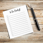 Bloc De Notas Lista de comprobación simple en blanco y negro<br><div class="desc">Lista de verificación moderna,  sencilla y básica con casillas de verificación alineadas que puede utilizar para todas sus tareas de productividad.</div>