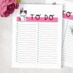 Bloc De Notas Lista De Gato Gatito Gatito De La Tribal<br><div class="desc">Este bloc de notas tiene todo lo que necesitas: adorabilidad y muchos espacios para todas tus tareas pendientes. ¡Grandes regalos para profesores,  madres,  esposas,  estudiantes,  quienquiera que sea (porque todos estamos ocupados)!</div>
