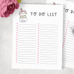 Bloc De Notas Lista De Gato Gato Gatito Para Hacer<br><div class="desc">¡Un regalo perfecto! Este lindo diseño de gatitos tribales se ganará el corazón de todas las mamás de gatos. Excelente para: Navidades de la apreciación de los profesores de vuelta a los estudiantes de la escuela universitaria ¿Qué más se te ocurre?</div>