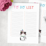 Bloc De Notas Lista de gato tribal<br><div class="desc">Manténgase al día con sus tareas diarias con este adorable tema del gato para hacer la lista. Hay muchos espacios para enumerarlos. Excelente para profesores,  estudiantes,  madres ocupadas,  etc.</div>