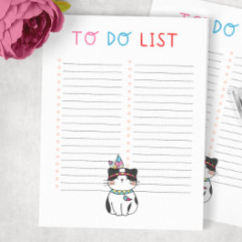 Bloc De Notas Lista de gato tribal