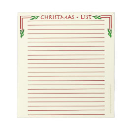 Bloc De Notas Lista de navidades (Notepad)