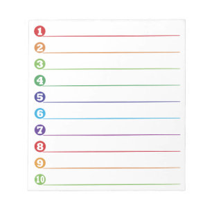 Bloc De Notas Lista de objetos por hacer