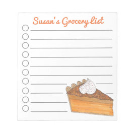 Bloc De Notas Lista de productos de alimentación personalizados 