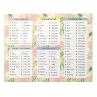 Bloc De Notas Lista de productos de noepad amarillos, compras am