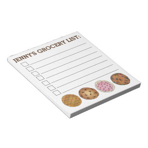 Bloc De Notas Lista de productos para hornear personalizada Cook