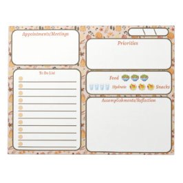 Bloc De Notas Lista de tareas de amor de otoño | Decoración de o