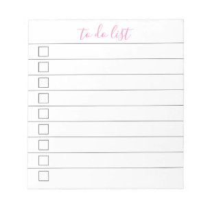 Bloc De Notas Lista de tareas elegantes y con estilo con letra m