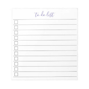 Bloc De Notas Lista de tareas elegantes y con estilo con letra m