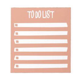 Bloc De Notas Lista de tareas minimalista femenina de color nara