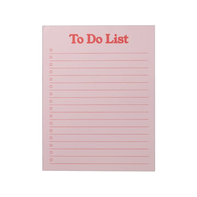 Bloc De Notas Lista de tareas pendientes (Lado Izquierdo)