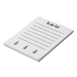 Bloc De Notas Lista de tareas pendientes de calabaza divertida