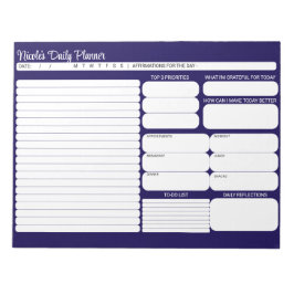 Bloc De Notas Lista de tareas pendientes del planificador del di