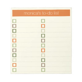 Bloc De Notas Lista de tareas pendientes - Diseño colorido moder