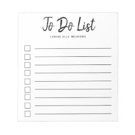 Bloc De Notas Lista de tareas personalizadas con pincel