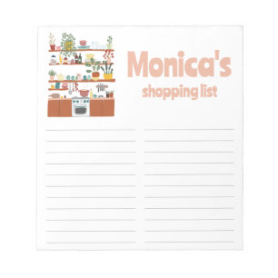 Bloc De Notas Lista de tiendas de comestibles de Ilustracion de 