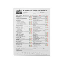 Lista de Verificación de Servicio de Motocicleta 8
