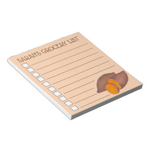 Bloc De Notas Lista personalizada de productos para la compra de