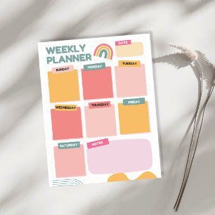Bloc De Notas lista semanal de tareas Planificador organizador m